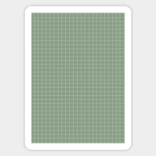 Mint green grid Sticker